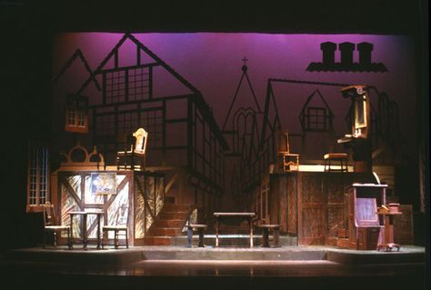 abstract sets for theater | Portfolio of theatre set design production by Vincent Faust, Santa Fe ... Abstract Set Design, Theater Set Design, Conception Scénique, Scenic Design Theatres, Theatre Inspiration, Blithe Spirit, Italy Street, Fiddler On The Roof, Set Design Theatre