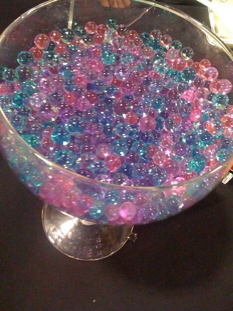 This is how our regular beads look mixed Neon Birthday Party, Neon Birthday, Aesthetic Galaxy, Gel Beads, Hair Anime, Water Beads, Princess Party, Outfits With Leggings, Alaska