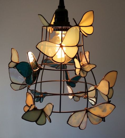 Spiegel Diy, Painted Glass Art, Deco Nature, Glass Art Projects, Boho Deco, Stained Glass Lamps, Stained Glass Diy, Stained Glass Crafts, Stained Glass Projects