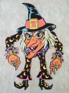 70s halloween decorations - Google Search 70s Halloween, Beistle Halloween, Vintage Halloween Witch, Halloween Witch Decorations, Vintage Witch, Witch Decor, Halloween Vintage, Halloween Images, Vintage Memory