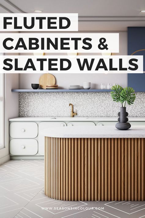 Fluted Walls, Expensive Wallpaper, Panel Wallpaper, Slate Wall, Scandi Interiors, Decorative Wall Panels, Kitchen Trends, Acoustic Panels, Interior Trend