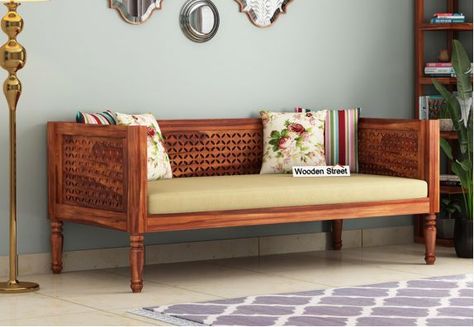 Couch Design For Bedroom, Wooden Couch Design, Diwan Seating Living Rooms, Traditional Furniture Design, Divan Beds, Sofa Design Wood, Living Rooms Design, Wooden Sofa Designs, Wooden Street