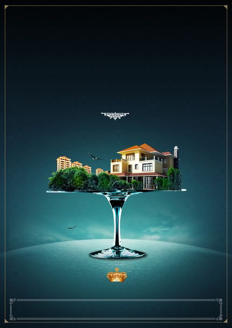 High-end atmosphere creative real estate poster Real Estate Advertising Poster, Creative Advertising Real Estate, Real Estate Advertising Creative, Real Easte Posters, Real State Creative, Real Estate Poster Design Creative, Real Estate Advertising Design, Real Estate Ads Design Creative, Real Estate Creatives