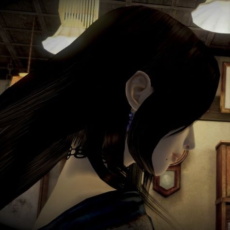 Fatal Frame 5 Yuri Matching Pfp, Fatal Frame 4, Hisoka Icon, Japanese Horror, Fatal Frame, Retro Horror, Female Protagonist, Creative Profile Picture, Black Water