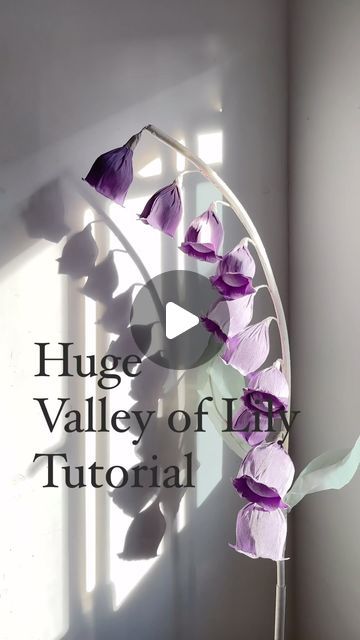 Huge Paper Flowers, Giant Flowers, Lily Of The Valley, Real Flowers, Diy Flowers, Flower Making, My Love, Paper Flowers, Tea Party