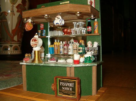 Pub | Flickr - Photo Sharing! Miniatures Display, Barbie Dance, Miniature Cafe, Pub Ideas, Miniature Bar, Miniature Stuff, Mini Ideas, Trip Destinations, Miniature Display