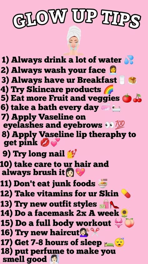 Glow up tips 😆💕  ￼   ￼    ￼   ￼   ￼   ￼   ￼    ￼   ￼     ￼  ￼  ￼   ￼   ￼ Thicker Stronger Hair, Foods For Healthy Skin, Homemade Facial Mask, Face Tips, Vaseline Lip, Look Attractive, Foreign Language Learning, Perfect Skin Care Routine, Skin Condition