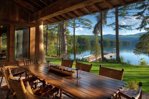 Lakeside House Interior, Small River House, Alaskan Homes, Lakeside House, Asma Kat, Lake Houses, Casa Country, Design Exterior, Dream House Exterior