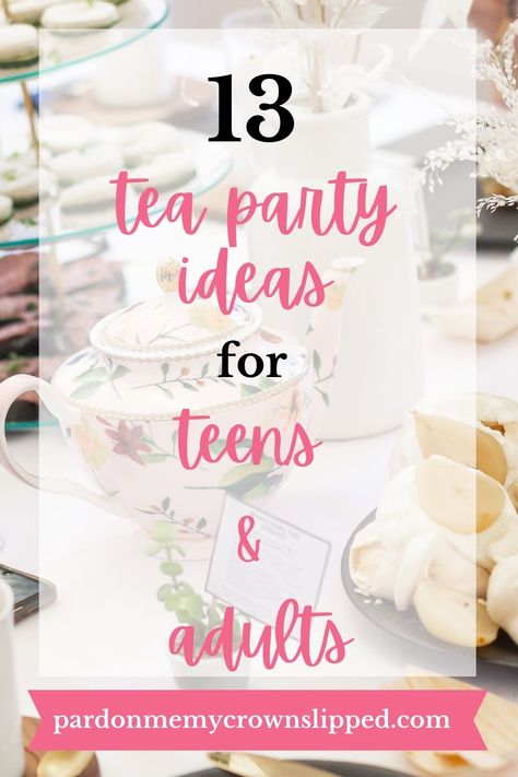 Spring Party Activities, Tea Party For Adults, Fun Tea Party Ideas, Tea Party Themes, Sweet 16 Tea Party, Ideas For Tea, Host A Tea Party, Tea Party Activities, Tea Party Crafts