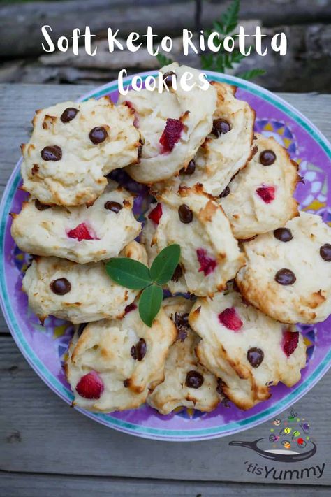 Soft Keto Ricotta Cookies - 'Tis Yummy! Keto Lunch Prep, Ricotta Cheese Cookies, Lunch Prep Ideas, Healthy Meal Prepping, Prep Dinners, Keto Meal Prep Recipes, Easy Keto Meal Prep, Keto Meal Prep Ideas, Grain Free Baking