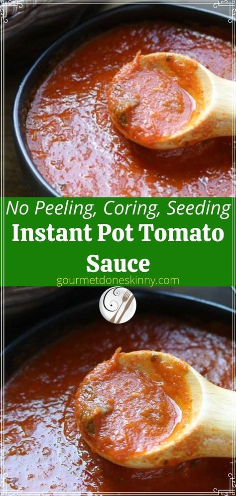 Instant Pot Tomato Sauce, Tomato Sauce With Fresh Tomatoes, Tomato Paste Recipe, Spaghetti Lasagna, Marzano Tomatoes, Cherry Tomato Sauce, Fresh Tomato Sauce, Summer Harvest, Tomato Sauce Recipe