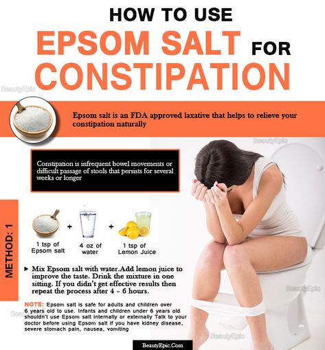 Epsom Salt For Constipation, Epsom Salt Cleanse, Salt Water Flush, Natural Constipation Remedies, Epsom Salt Benefits, Help Constipation, Body Cleanse Diet, Constipation Remedies, Cleaning Your Colon