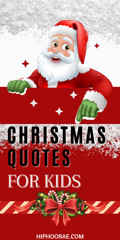 Christmas quotes kids will love Christmas Tradition Quotes, Santa Quotes Magic, Christmas Quotes Family For Kids, Santa Quotes For Kids, Magic Of Christmas Quotes, Kids Christmas Quotes, Christmas Magic Quotes, Christmas Cheer Quotes, Children's Quotes