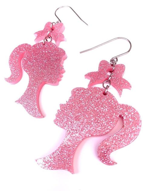 Hot Pink Jewelry, Barbie Silhouette, Barbie Jewelry, Cute Mini Backpacks, Pink Gloves, Princess Toys, Pink Glam, Baby Doll Accessories, Im A Barbie Girl