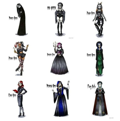 ... Hippy Goth Outfits, Goth Types, Hippie Goth Outfits, Fairy Style Fashion, Dark Lifestyle, Fashion Subcultures, Types Of Goth, Draw Better