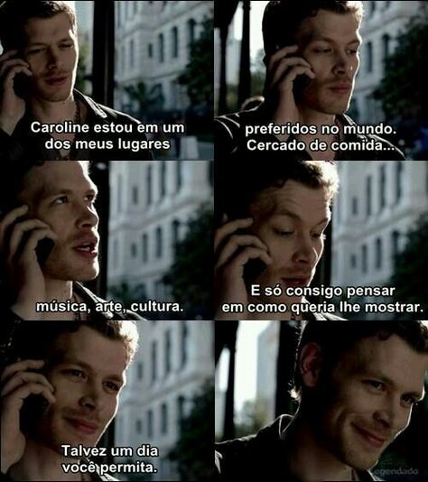 Esse sorriso ❤ E ELA SALVOU ESSA NENSAGEM E MOSTROU PRA ELE NA ÚLTIMA TEMPORADA Klaus E Caroline, Ian Salvatore, Klaus Tvd, The Mikaelsons, Klaus And Caroline, Tvd Universe, Vampire Diaries Cast, Joseph Morgan, Klaus Mikaelson