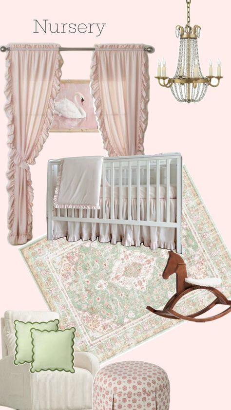 Girly Nursery Ideas Pink, Storybook Nursery Theme, Vintage Girl Nursery, Storybook Nursery, Girly Nursery, Girl Nursery Pink, Bunny Nursery, Nursery Theme, Vintage Nursery