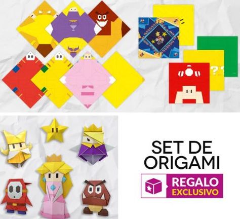 Paper Mario Origami King, Mario Origami, Adventure Time Crafts, Mario Stuff, Parties Ideas, Paper Puppets, King Birthday, Paper Mario, Paper Toy