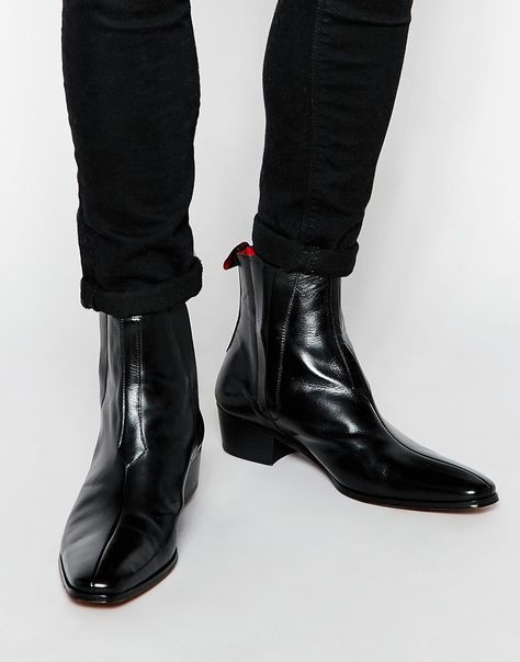 Jeffery West Boots, Spy Fashion, Jeffery West, Pointy Boots, Quality Leather Boots, Black Leather Chelsea Boots, Chace Crawford, Custom Design Shoes, Casual Ankle Boots