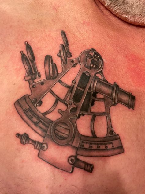 Sailor Hat Tattoo, Sextant Tattoo, Alchemic Symbols, Forearm Sleeve, Awesome Tattoo, Tattoo Skin, Forearm Sleeve Tattoos, Nautical Tattoo, Art Time