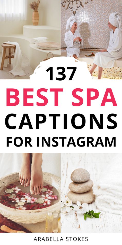 Need the perfect caption for your spa day post? Check out these relaxing spa captions for Instagram to perfectly capture your self-care moment! — spa captions instagram story | spa day captions instagram aesthetic | spa instagram caption ideas | i need a spa day quotes instagram | spa instagram post ideas aesthetic Spa Time Quotes, Spa Sayings Quotes, Massage Captions Instagram, Spa Quotes Inspirational, Spa Day Captions Instagram, Spa Day Instagram Story, Spa Time Instagram Story, Spa Captions Instagram, Spa Captions