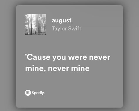 Cause You Were Never Mine Lyrics, Wish You Were Mine, You Were Never Mine, Losing You Quotes, Folklore Lyrics, Taylor Swift Mine, Taylor Quotes, Taylor Swift Song Lyrics, Thought Daughter