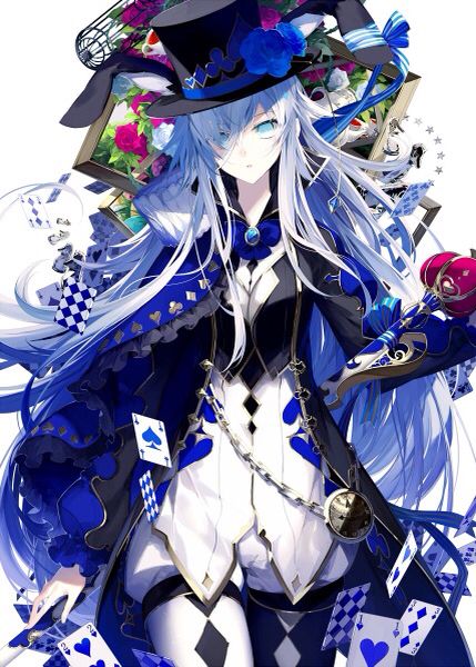 Anime blue mad hatter Mad Hatter Anime, Image Illusion, Chaotic Evil, Photo Manga, Desenho Tattoo, Anime People, Dessin Adorable, 판타지 아트, 영감을 주는 캐릭터