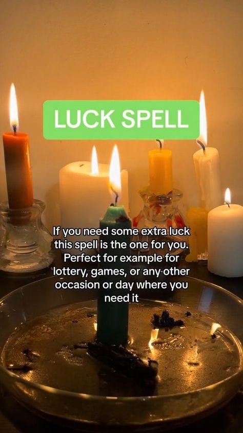 Positive Spells, Lucky Spell, Good Luck Spell, Spells Witchcraft Money, Witchcraft Money, Money Spells Magic, Luck Spell, Wicca Recipes, Spells That Actually Work