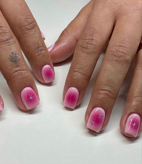 Pink Minimalist Nails, Pink Minimalist, Gel Mani, Ombre Acrylic Nails, Minimal Nails, Work Nails, Classy Acrylic Nails, Short Square Acrylic Nails, Think Pink