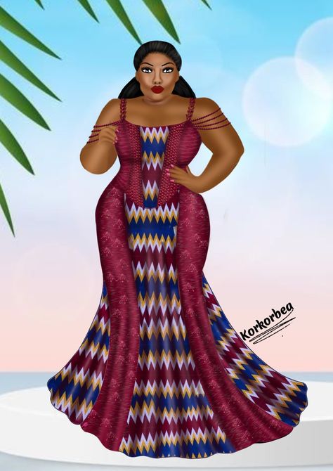 Corset Kente Styles, Kente Corset Dress, Kente Corset, African Bride Dress, Long Corset Dress, Kente Dresses, Classy Style Outfits, Kitenge Designs, Corset Styles