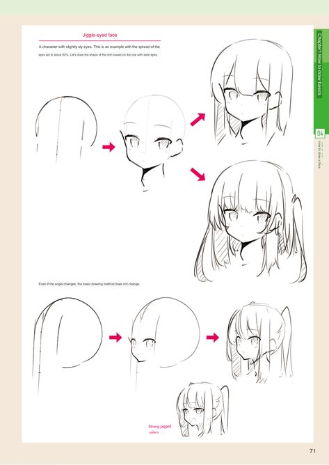 How To Draw Anime Head, Line Art Tutorial, Manga Face, Drawing Female Body, Manga Tutorial, Drawing Tutorial Face, Manga Drawing Tutorials, 얼굴 그리기, Hand Drawing Reference