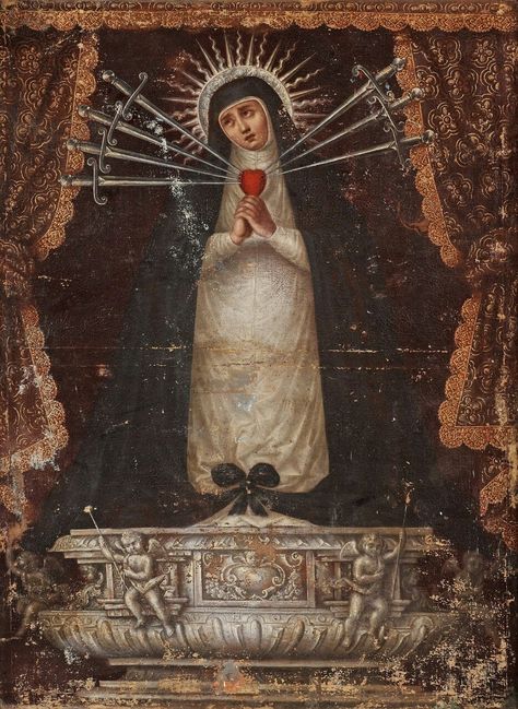 Old Italian Aesthetic, Anima Christi, Roman Catholic Art, 16th Century Art, Celestial Sphere, Saints And Sinners, Our Lady Of Sorrows, The Virgin Mary, Catholic Art