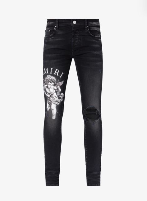 Black Amiri Shoes, Amiri Jeans Men, Luxury Edgy Men's Jeans, Luxury Ripped Jeans For Men, Amiri Trousers, Money Pictures, Dope Outfits For Guys, Hip Hop Jewelry, Edgy Outfits