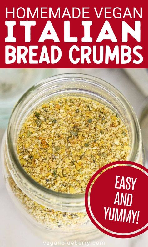 Homemade vegan Italian bread crumbs. Making Meatballs, Homemade Bread Crumbs, Italian Bread Crumbs, Vegan Steak, Pasta Vegetables, How To Make Meatballs, Vegan Italian, Italian Bread, Best Vegan Recipes