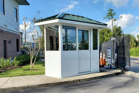 guard booth Guard Booth, Security Booth, Standing Seam Metal Roof, Tinted Glass, Standing Seam, Security Officer, September 2022, The Masters, Metal Roof