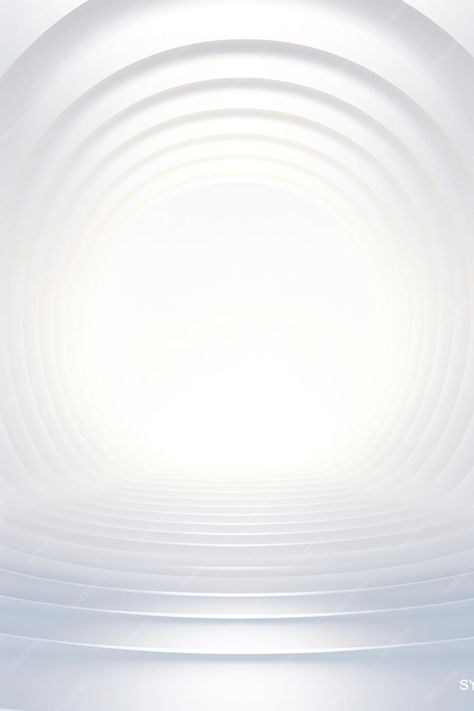 White round tunnel podium abstract background Light reflection stage 3d render | Premium AI-generated image Product Banner Design Ideas, 3d Background Design, White Luxury Background, Beautiful White Background, Freepik Backgrounds, Abstract White Background, Podium Background, White Abstract Background, Premium Background