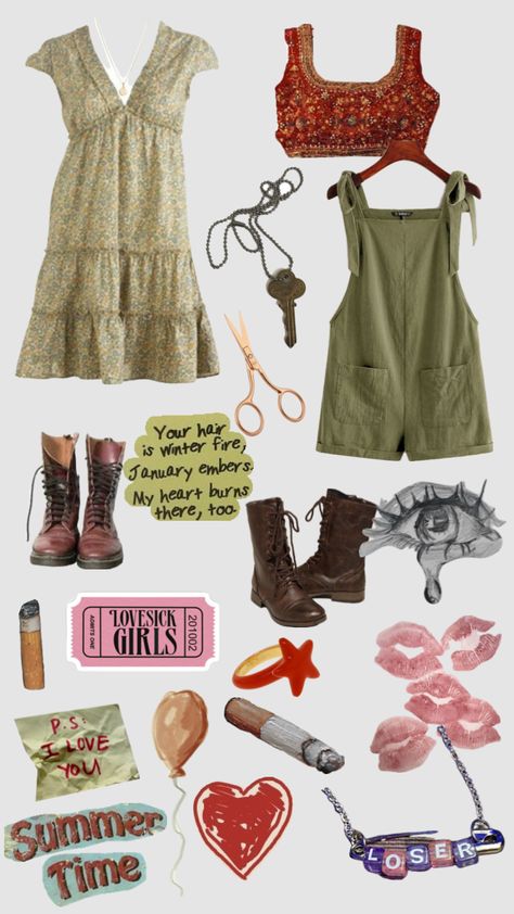 Beverly marsh outfit #It #beverlymarsh Beverly Marsh, European Summer Outfits, Earthy Outfits, B Fashion, Funky Outfits, Vibe Clothes, Oui Oui, A Collage, Alternative Outfits