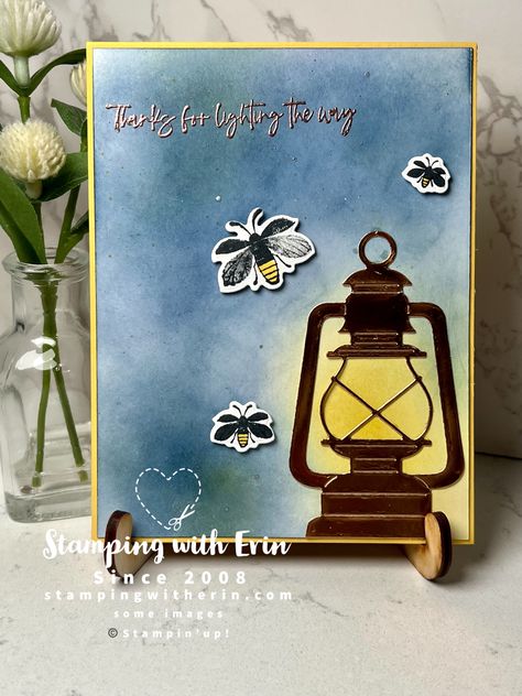 Light The Way Stampin Up Cards, Lighting The Way Stampin Up Cards, Outdoor Card, Camping Cards, Lighting The Way, Hand Made Greeting Cards, Wink Of Stella, Making Greeting Cards, Stamping Up Cards