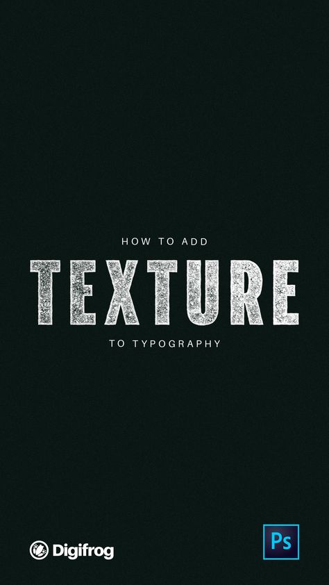 Adding texture to your design work is a powerful technique for creating more lifelike designs. But how can you add texture to your own design work? Stay tuned to find out.   Today I'm going to be walking you through a few ways you can use to add texture to your typography in Photoshop.   Although we are focusing on adding texture to typography today you can use these same methods to add texture to illustrations, photos or whatever your heart desires. Textured Typography Design, Textured Typography, Typography Texture, Text Art Typography, Charity Branding, Text Tutorial, Texture Words, Adobe Photoshop Tutorial, Photoshop Text