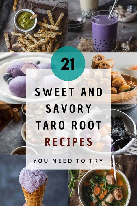 Vegan Taro Root Recipes, Taro Recipes Healthy, Taro Recipes Desserts, Taro Recipes Food, Taro Vegetable, Taro Root Recipes, Taro Chips Recipe, Taro Food, Taro Dessert