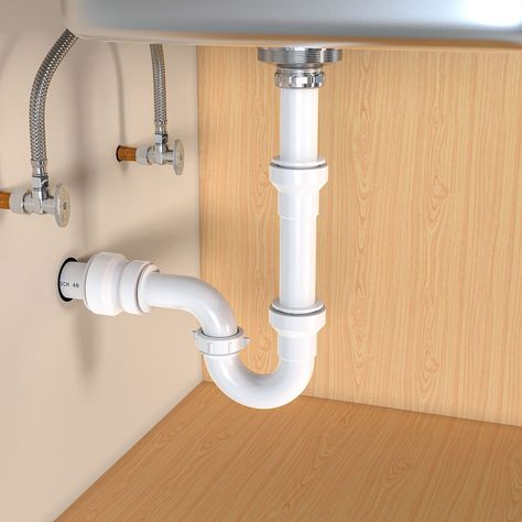 Under Sink Plumbing, Pvc Joints, Under Kitchen Sink, Septic Systems, Sink Plumbing, Kitchen Vent, Handyman Projects, Potable Water, Bathroom Sink Drain