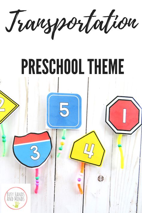 Transportation Manipulatives Preschool, Sign Unit Preschool, Signs Preschool Theme, Preschool Sign Study, Traffic Sign Activities For Preschoolers, Sign Activities For Preschool, Signs Theme For Preschool, Roads Study Preschool, Signs Activities For Preschool