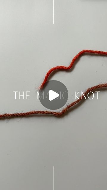 Simone Ryan on Instagram: "Learn the Magic Knot 🪄 and say goodbye to weaving in ends! Save this post for later! Whether you’re switching colors or joining a new skein of yarn, this method will save you from weaving in ends! (Note: Slippery yarns may require traditional techniques of weaving in ends.) This method will leave a tiny knot (depending on the yarn) which can easily be hidden on the inside of your work. Gentle reminder: Don’t miss out! Enjoy a 30% discount on all my patterns on Ravelry until the end of the week. Use code ‚THANKYOU30K‘ at checkout! #knittingtricks #knittingtutorial #magicknot" Magic Knot, End Of The Week, Knitting Tutorial, Traditional Techniques, Say Goodbye, Save You, Save Yourself, Ravelry, Knit Crochet