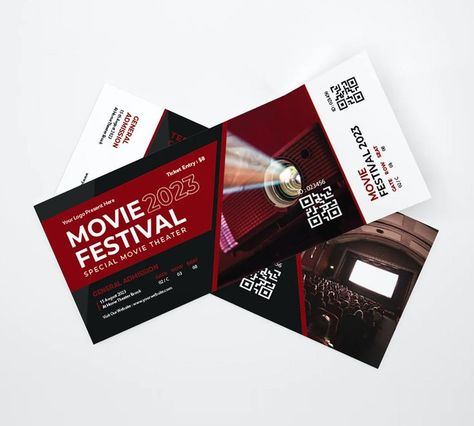 Movie Seats, Festival Ticket, Movie Festival, Ticket Template, Movie Theater, Print Templates, Design Template, Color Me, Template Design