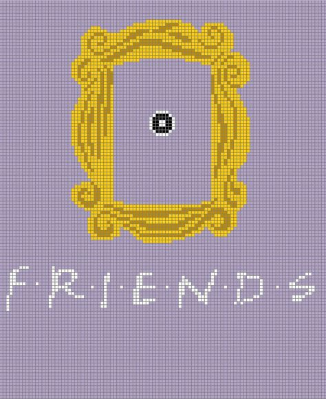 Friends Cross Stitch Pattern Free, Friends Pixel Art, Friends Cross Stitch Pattern, Kawaii Cross Stitch, Intarsia Knitting, Stitch Witchery, Tiny Cross Stitch, Pixel Crochet, Plastic Canvas Tissue Boxes