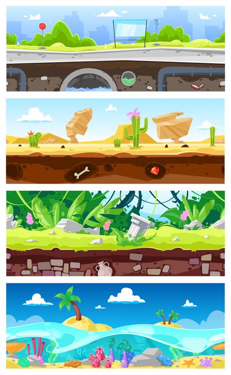 Backdrop Illustration, Desert Wallpaper, Cartoon Landscape, Background Game, Game Background Art, Map Games, Underwater Ocean, Vector Game, Bg Design