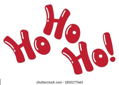 Ho Ho Ho Lettering, Ho Ho Ho Christmas, Red Letters, Christmas Things, Printable Letters, Christmas Lettering, Ho Ho Ho, Christmas Svg, Christmas Tshirts