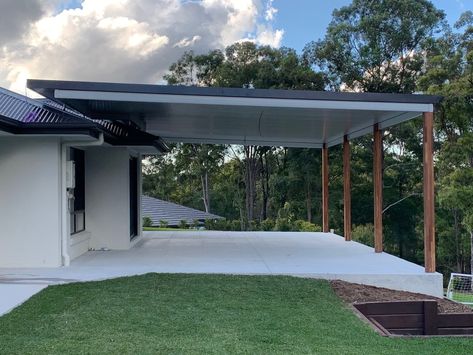 Unattached Patio Cover, Carport Extension Ideas, Flyover Patio Roofs, Raised Pergola, Floating Balcony, Patio Roof Extension Ideas, Patio Extension, Deck Roof, Carport Patio