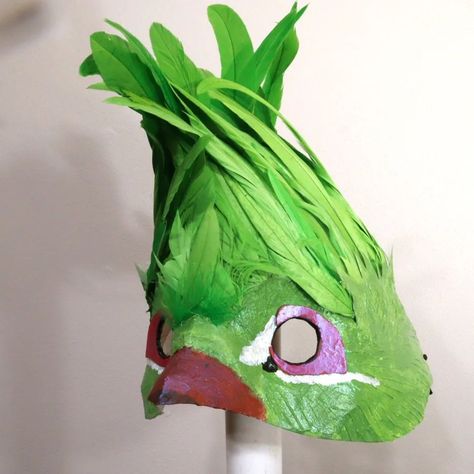 Make a Paper Mache Bird Mask for Mardi Gras or a Fancy Dress Party 10 Paper Mache Bird Mask, Diy Paper Mache, Bird Mask, Mask Patterns, Unique Masks, Bird Masks, Fancy Dress Party, Paper Birds, Copy Paper