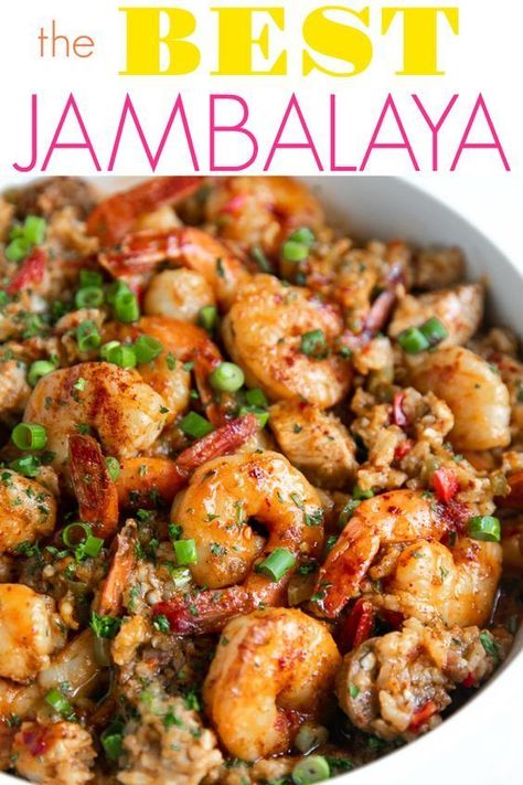 The Best Jambalaya How To Make Jambalaya, Creole Cooking, Jambalaya Recipe, Shrimp And Rice, Cajun Cooking, God Mat, Cajun Recipes, Jambalaya, Gumbo